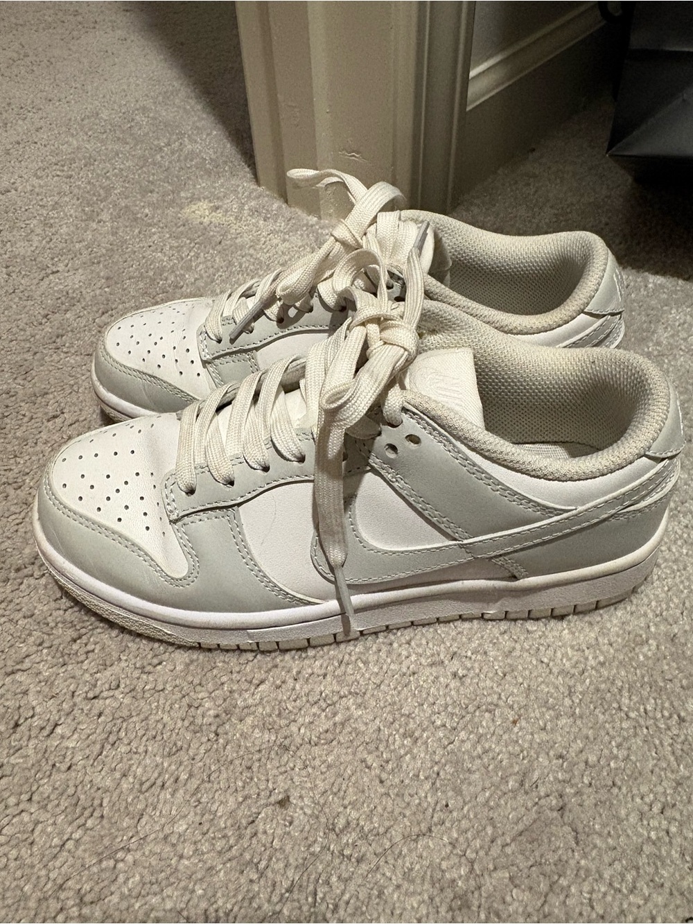 Nike Low-Top Sneakers in Off-White and Light Gray